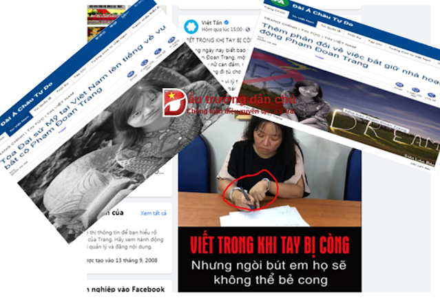 Trơ tráo 'kêu gào' cho kẻ chống phá Phạm Thị Đoan Trang Trơ tráo 'kêu gào' cho kẻ chống phá Phạm Thị Đoan Trang