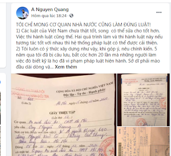 Nguyễn Quang A đang cố tình tỏ ra nguy hiểm ?