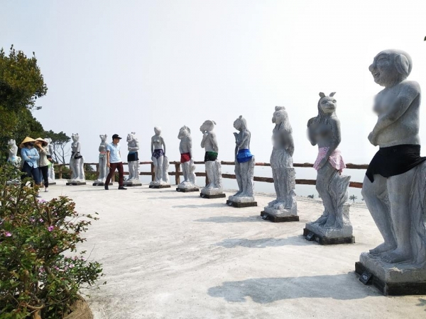 Bị ‘chê’ phản cảm, tượng 12 con giáp ở Hải Phòng được khoác ‘váy’ mới