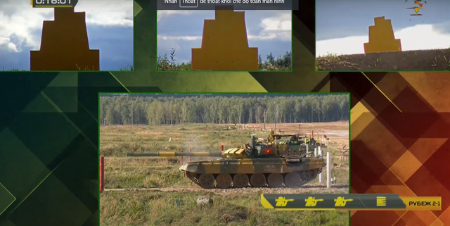 Đội xe tăng Việt Nam hạ 5 mục tiêu đầu tiên trong trận bán kết Army Games