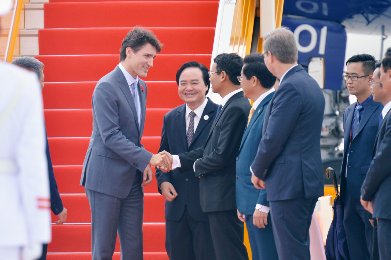 Thủ tướng Canada Justin Trudeau tới Đà Nẵng
