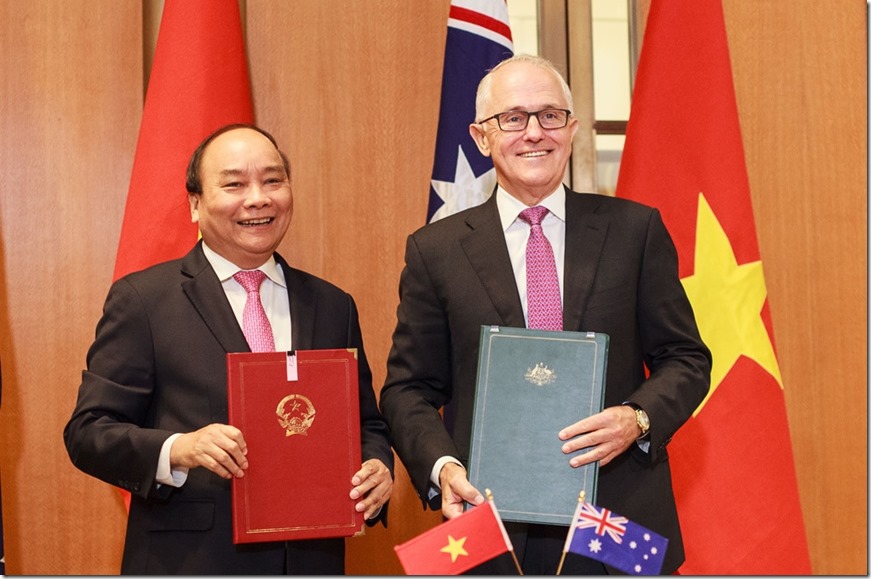 Thủ tướng Việt Nam - Australia ký tuyên bố đối tác chiến lược lịch sử