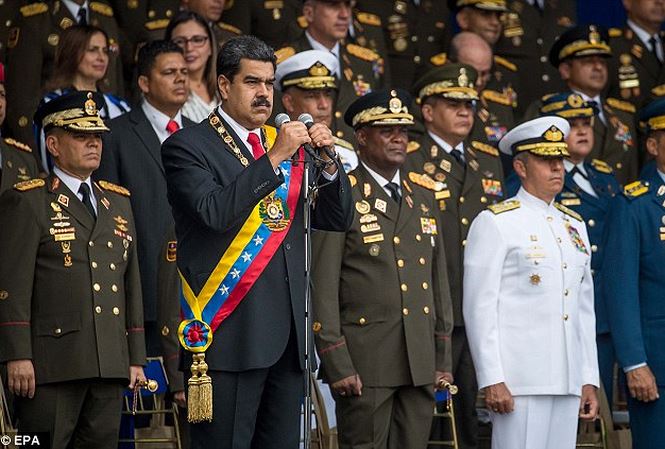 Hỗn loạn tại Venezuela sau vụ ám sát hụt Tổng thống