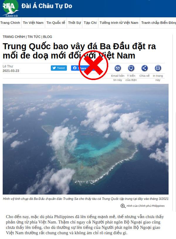 Việt Nam ứng xử khôn ngoan khi 220 tàu Trung Quốc neo đậu ở đá Ba Đầu