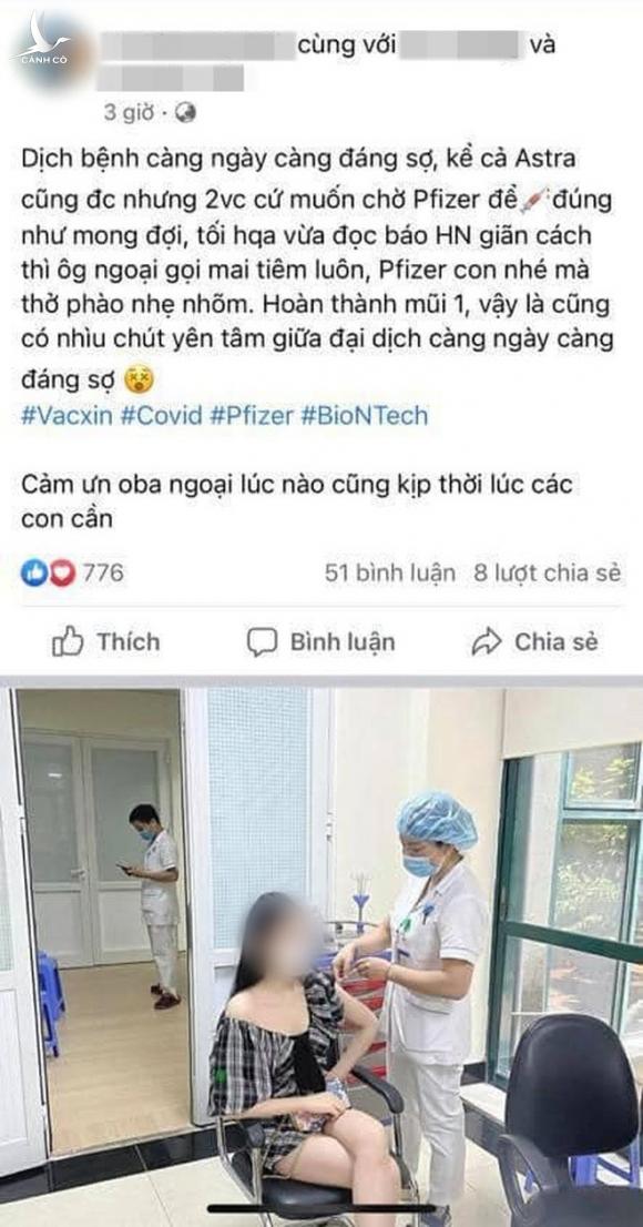 Bộ y tế vào cuộc vụ hoa khôi báo chí nhờ “ông ngoại” nên được tiêm vaccine Bộ y tế vào cuộc vụ hoa khôi báo chí nhờ “ông ngoại” nên được tiêm vaccine