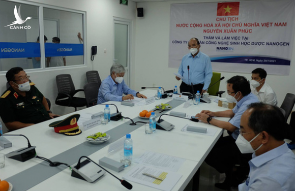 Chủ tịch nước Nguyễn Xuân Phúc đề nghị Bộ Y tế cấp phép sớm cho vắc xin Nano Covax