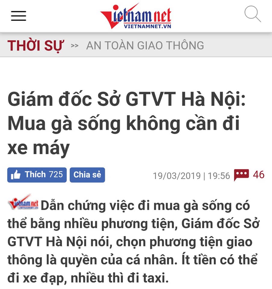 Tội ông giám đốc Sở giao thông Hà Nội - Có thể bị giết bằng một bài báo?