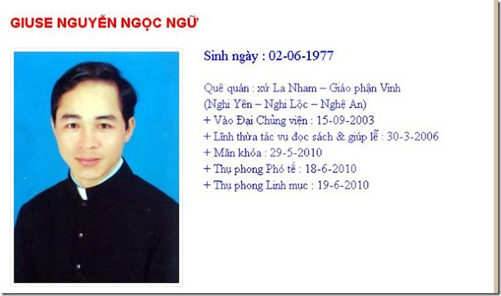 Linh mục Nguyễn Ngọc Ngữ: Ngòi nổ gây chia rẽ và mất đoàn kết lương - giáo Linh mục Nguyễn Ngọc Ngữ: Ngòi nổ gây chia rẽ và mất đoàn kết lương - giáo