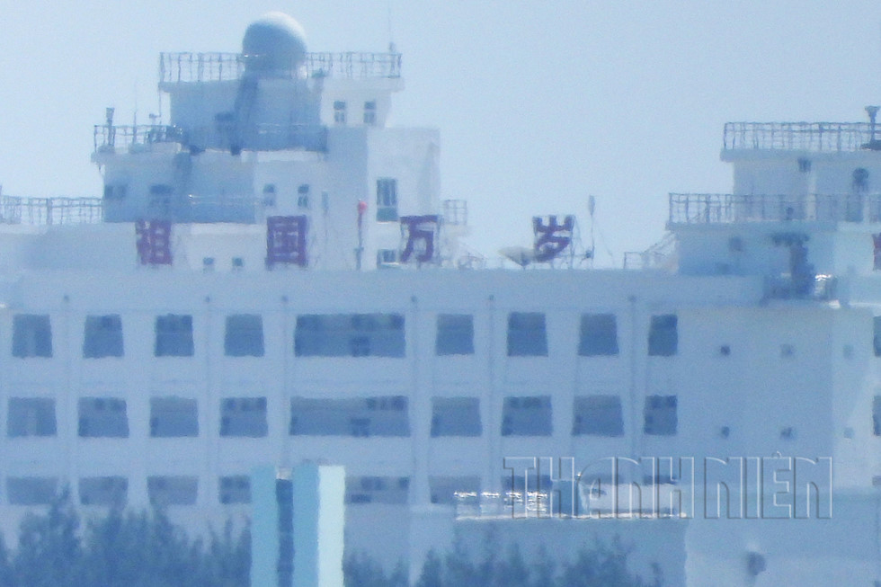 Hình ảnh mới nhất Trung Quốc xây dựng trái phép trên đá Gạc Ma