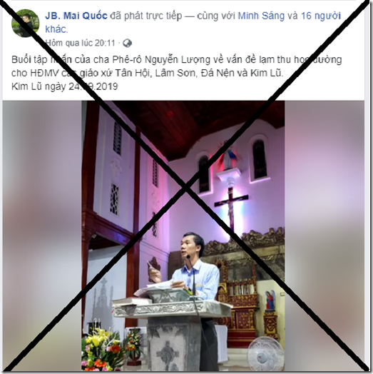 Lật tẩy mưu đồ đen tối của linh mục Nguyễn Lượng Lật tẩy mưu đồ đen tối của linh mục Nguyễn Lượng