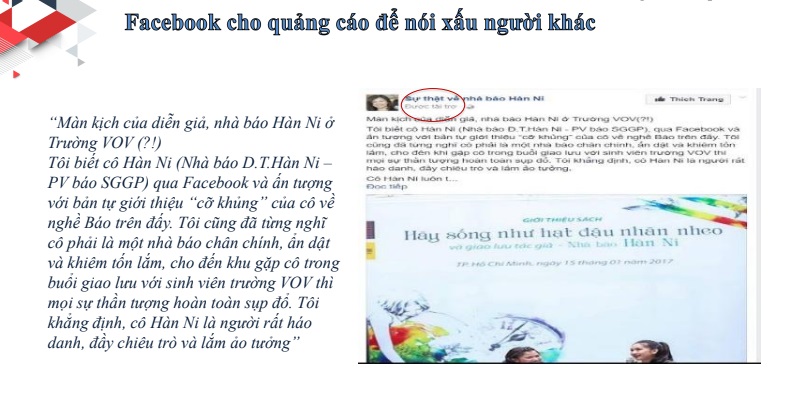 Facebook dung túng cho những hành vi phi pháp, phản động ở Việt Nam Facebook dung túng cho những hành vi phi pháp, phản động ở Việt Nam