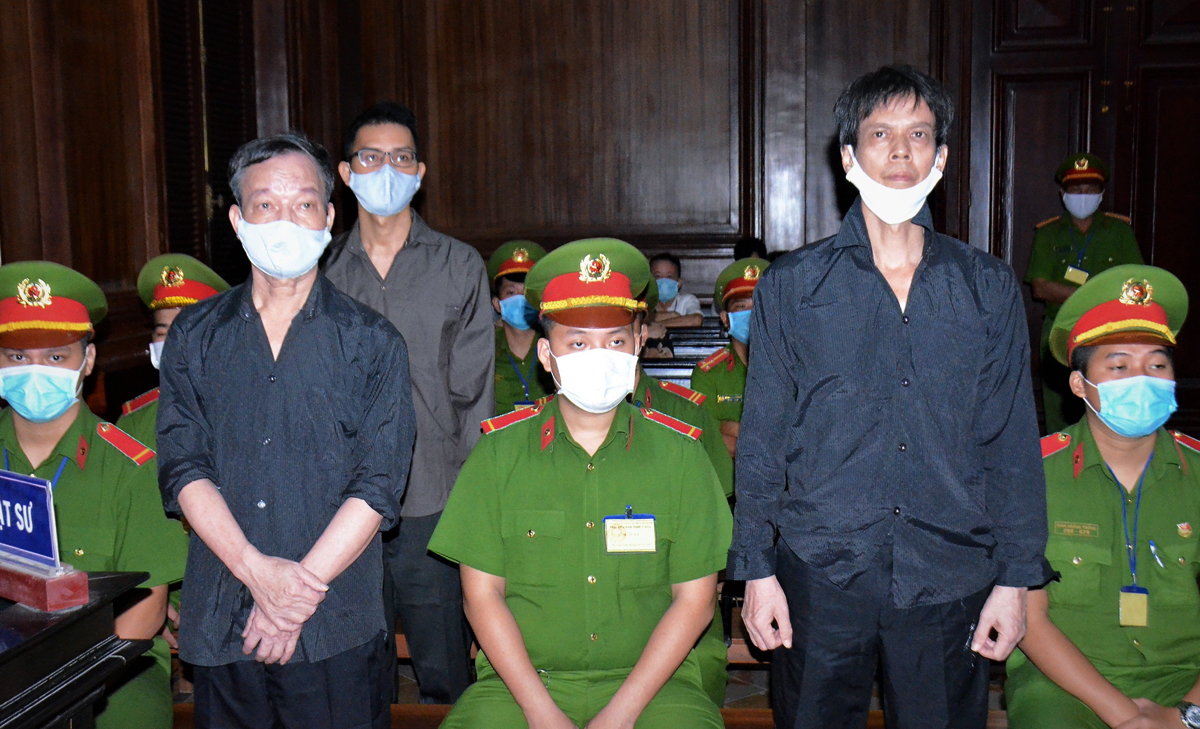 Các thành viên Hội Nhà báo độc lập Việt Nam lĩnh án