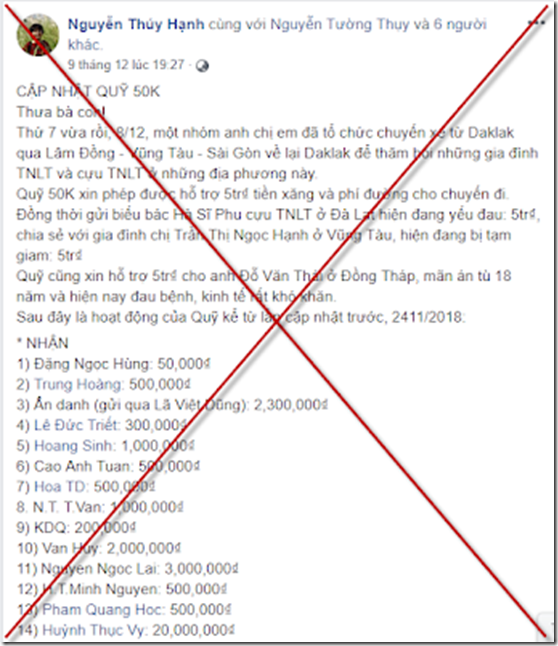 Cần kiểm toán tài chính “Quỹ 50K”