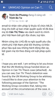 CẤN THỊ THÊU SẮP RA TÙ: CƠ HỘI CHO ĐÁM DÂN CHỦ CUỘI