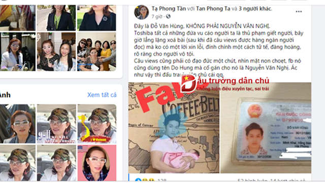 Cảnh giác với những thông tin 'giả' cài cắm vào vụ án Hồ Duy Hải trên mạng xã hội Cảnh giác với những thông tin 'giả' cài cắm vào vụ án Hồ Duy Hải trên mạng xã hội