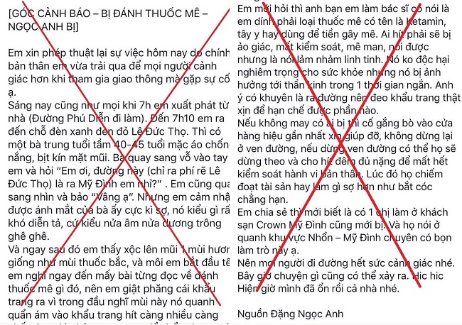 Công an Hà Nội phản hồi thông tin Công an Hà Nội phản hồi thông tin