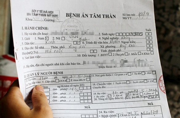 Phát hiện đường dây “chạy” bệnh án tâm thần cho tội phạm