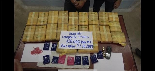 Ngăn chặn đường dây vận chuyển ma túy tổng hợp từ Lào về Việt Nam Ngăn chặn đường dây vận chuyển ma túy tổng hợp từ Lào về Việt Nam