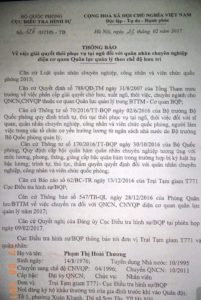 Vì sao cựu quân nhân chuyên nghiệp Phạm Thị Hoài Thương lại đứng kêu oan ? Vì sao cựu quân nhân chuyên nghiệp Phạm Thị Hoài Thương lại đứng kêu oan ?