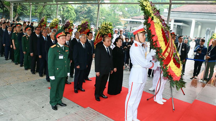 Lễ viếng nguyên Chủ tịch nước, đại tướng Lê Đức Anh Lễ viếng nguyên Chủ tịch nước, đại tướng Lê Đức Anh