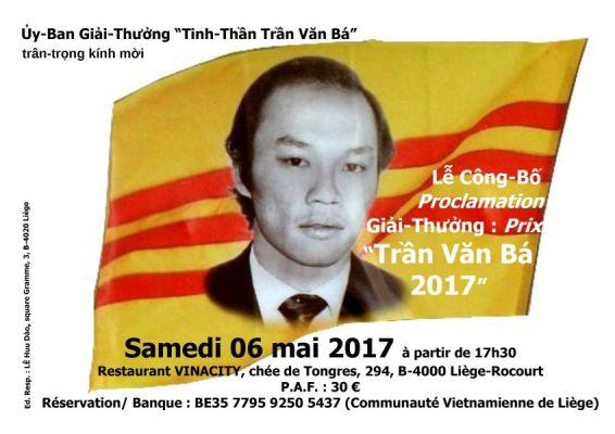 GIẢI THƯỞNG TINH THẦN TRẦN VĂN BÁ - MỘT TRÒ HỀ CỦA VIỆT TÂN GIẢI THƯỞNG TINH THẦN TRẦN VĂN BÁ - MỘT TRÒ HỀ CỦA VIỆT TÂN