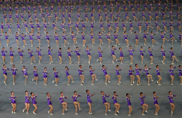 Màn đồng diễn hoành tráng nhất thế giới ở Triều Tiên