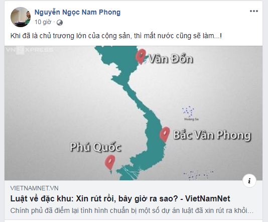 Linh mục Nguyễn Ngọc Nam Phong nói gì về việc Chính phủ tiếp tục hoàn thiện Luật Đặc khu Linh mục Nguyễn Ngọc Nam Phong nói gì về việc Chính phủ tiếp tục hoàn thiện Luật Đặc khu