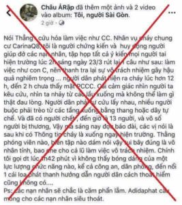 Vụ cháy chung cư Carina và thói đạo đức giả