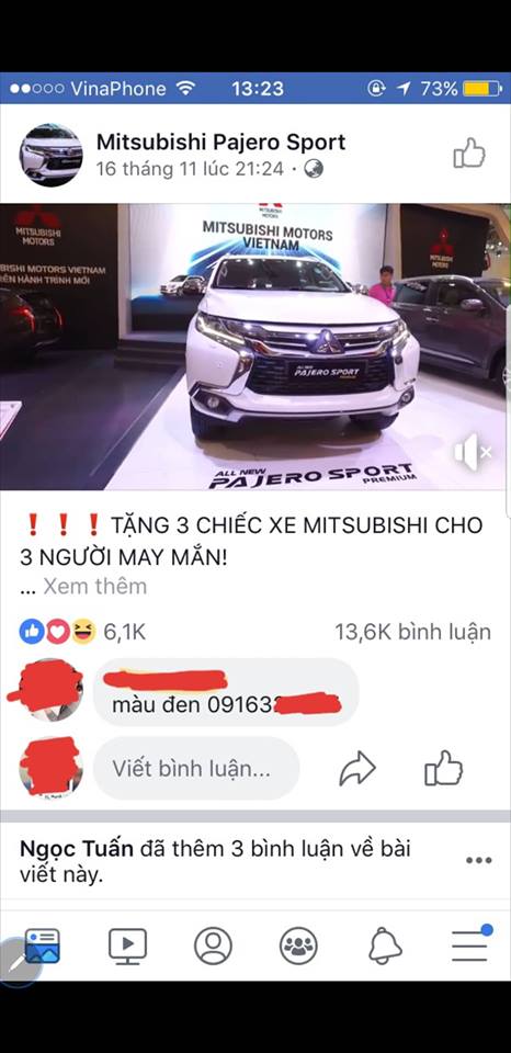 Cần cảnh giác trước chiêu trò lừa đảo tặng xe ô tô miễn phí Cần cảnh giác trước chiêu trò lừa đảo tặng xe ô tô miễn phí