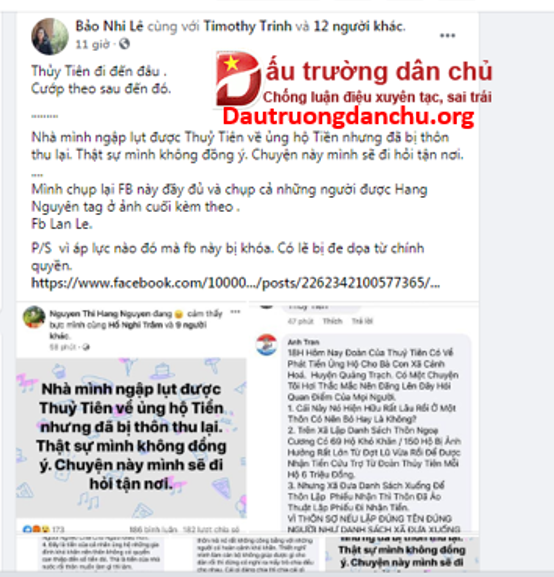 Người dân thôn Ngọa Cương phải nộp lại tiền từ thiện là không đúng sự thật