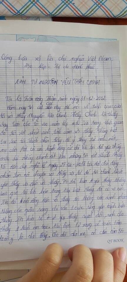 Thầy giáo 55 tuổi làm nữ sinh lớp 10 mang thai: Làm rõ bản 'Tự nguyện yêu thầy giáo'