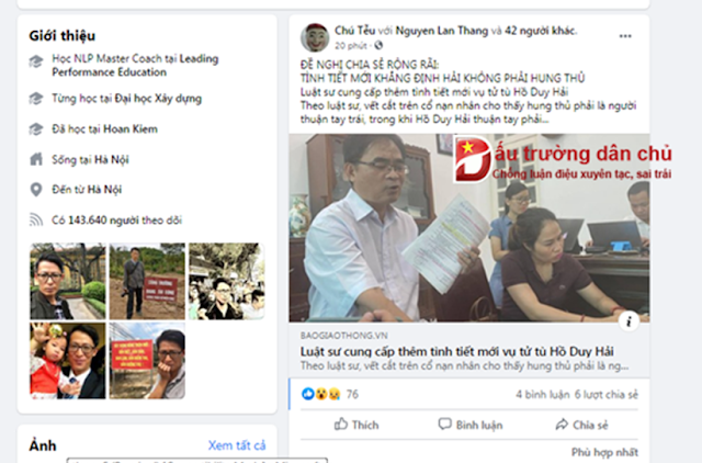 Cảnh giác với những thông tin 'giả' cài cắm vào vụ án Hồ Duy Hải trên mạng xã hội Cảnh giác với những thông tin 'giả' cài cắm vào vụ án Hồ Duy Hải trên mạng xã hội