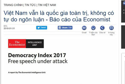 ECONOMIST XUYÊN TẠC TÌNH HÌNH TỰ DO NGÔN LUẬN Ở VIỆT NAM ECONOMIST XUYÊN TẠC TÌNH HÌNH TỰ DO NGÔN LUẬN Ở VIỆT NAM