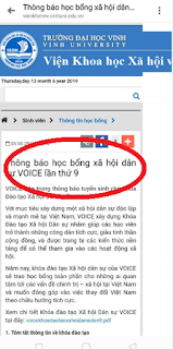 Vụ Đại học Vinh tuyển sinh cho tổ chức phản động Voice của Việt Tân Vụ Đại học Vinh tuyển sinh cho tổ chức phản động Voice của Việt Tân