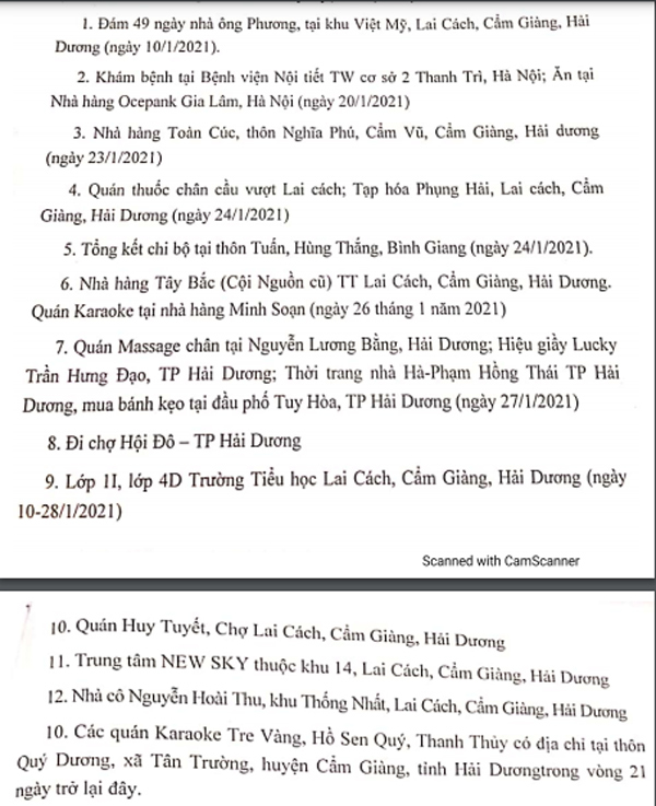 Hải Dương có thêm 16 ca nhiễm nCoV, nâng tổng số lên 242 ca Hải Dương có thêm 16 ca nhiễm nCoV, nâng tổng số lên 242 ca