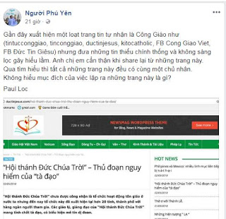 THÀNH PHẦN CỰC ĐOAN TRONG CÔNG GIÁO NGHĨ GÌ VỀ HỘI THÁNH ĐỨC CHÚA TRỜI? THÀNH PHẦN CỰC ĐOAN TRONG CÔNG GIÁO NGHĨ GÌ VỀ HỘI THÁNH ĐỨC CHÚA TRỜI?