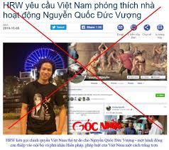 HRW - SỰ THẬT PHÍA SAU NHỮNG “PHÚC TRÌNH” HRW - SỰ THẬT PHÍA SAU NHỮNG “PHÚC TRÌNH”