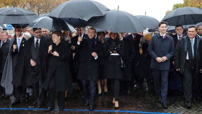 Các lãnh đạo thế giới kỷ niệm 100 năm kết thúc Thế chiến I Các lãnh đạo thế giới kỷ niệm 100 năm kết thúc Thế chiến I