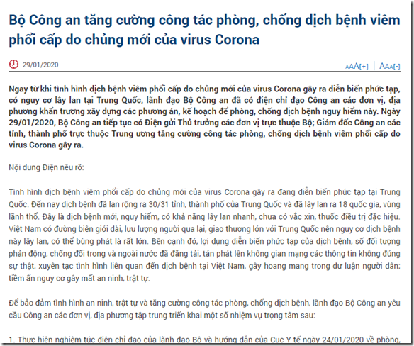 Đối tượng phản động xuyên tạc tình hình dịch viêm phổi cấp do virus Corona gây ra tại Việt Nam Đối tượng phản động xuyên tạc tình hình dịch viêm phổi cấp do virus Corona gây ra tại Việt Nam