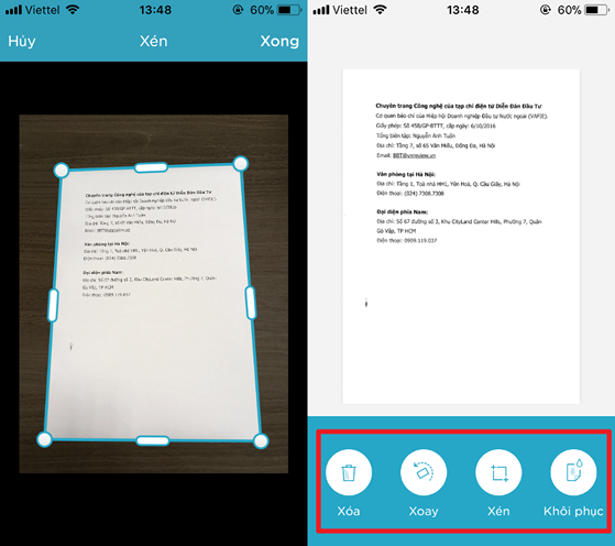 2 cách scan tài liệu bằng điện thoại