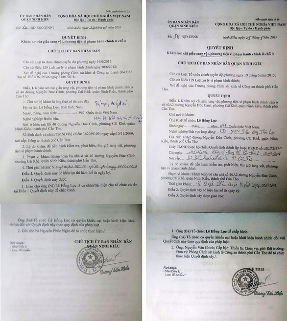 Vụ đổi 100 USD: Bất thường từ lệnh khám nhà chủ tiệm vàng Vụ đổi 100 USD: Bất thường từ lệnh khám nhà chủ tiệm vàng