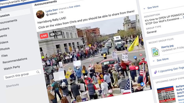 Facebook gỡ bỏ các sự kiện kêu gọi biểu tình chống cách ly dịch Covid-19 Facebook gỡ bỏ các sự kiện kêu gọi biểu tình chống cách ly dịch Covid-19