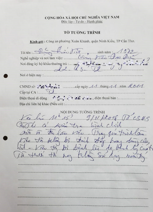 Công an Q.Ninh Kiều nói gì việc một đạo diễn tố bị bắt giữ, đánh đập? Công an Q.Ninh Kiều nói gì việc một đạo diễn tố bị bắt giữ, đánh đập?