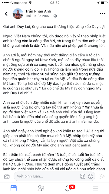 Võng xếp Duy Lợi bị kêu gọi tẩy chay Võng xếp Duy Lợi bị kêu gọi tẩy chay