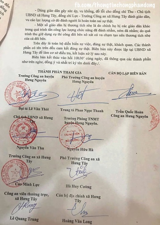 Thông tin chính thức về việc LM Nguyễn Đức Nhân kích động giáo dân chiếm đất trái pháp luật, chống người thi hành công vụ Thông tin chính thức về việc LM Nguyễn Đức Nhân kích động giáo dân chiếm đất trái pháp luật, chống người thi hành công vụ