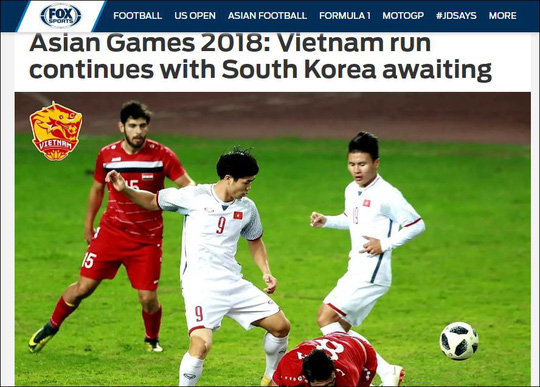 Truyền thông nước ngoài khen ngợi Olympic Việt Nam Truyền thông nước ngoài khen ngợi Olympic Việt Nam