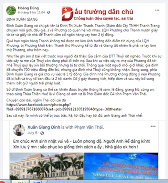 Thêm bằng chứng chứng minh lời tố Trương Châu Hữu Danh 'đểu giả' và 'đòi tiền gỡ bài' Thêm bằng chứng chứng minh lời tố Trương Châu Hữu Danh 'đểu giả' và 'đòi tiền gỡ bài'