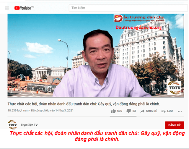 Lập hội đoàn đấu tranh dân chủ để gây quỹ? Lập hội đoàn đấu tranh dân chủ để gây quỹ?