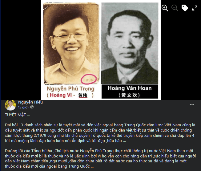 Lại dùng tin giả để công kích Tổng Bí thư Nguyễn Phú Trọng Lại dùng tin giả để công kích Tổng Bí thư Nguyễn Phú Trọng