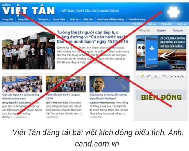 Những chiêu trò mới của Việt tân Những chiêu trò mới của Việt tân